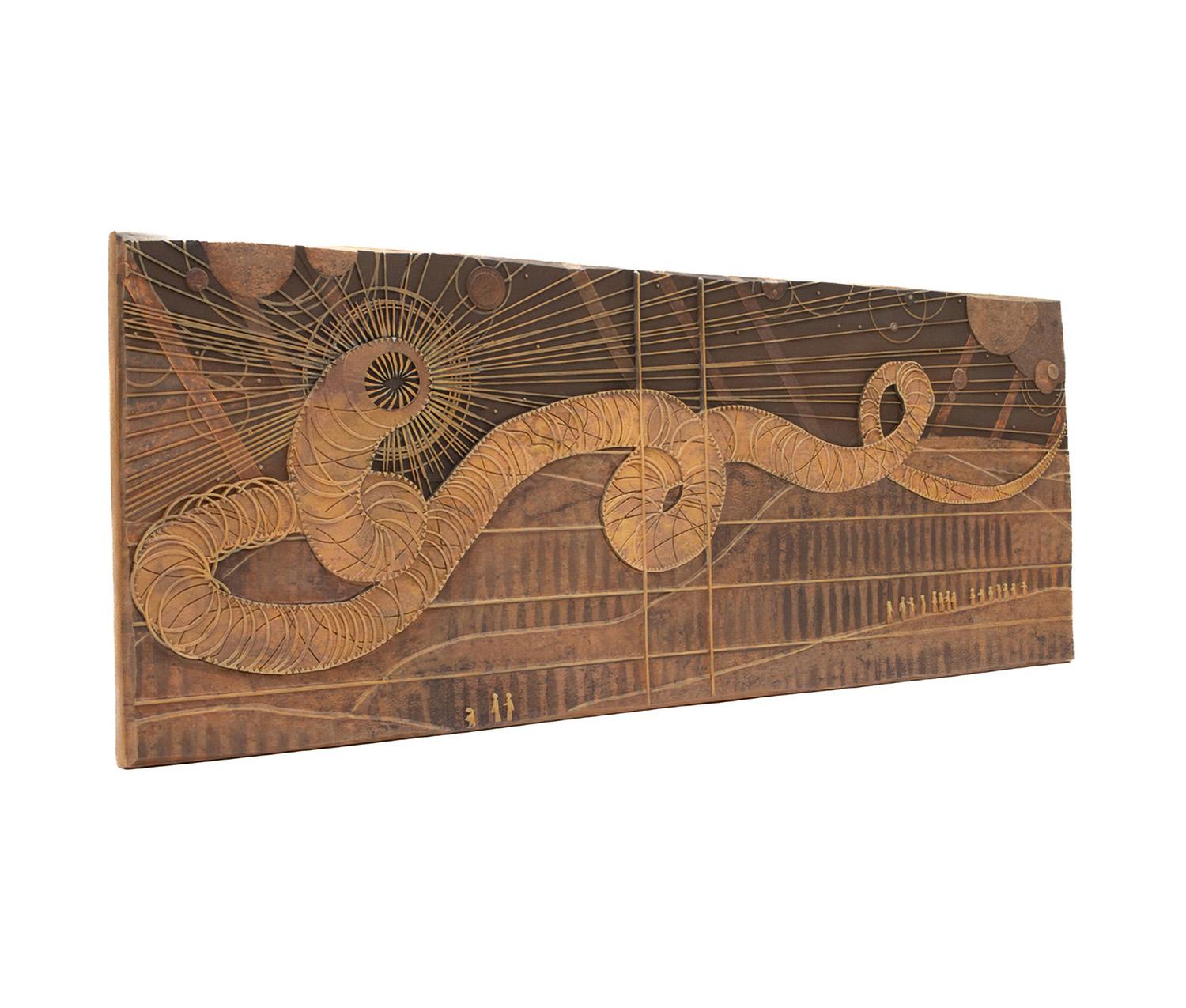 Dune Sandworm Stone Bas Relief #1